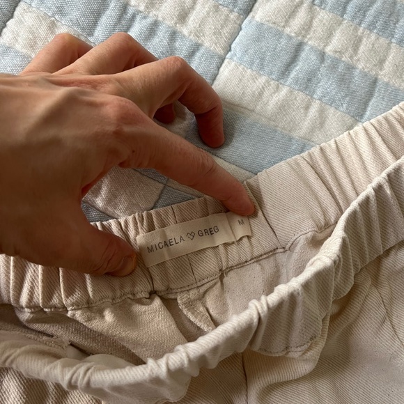 Micaela Greg Barrel Pant Cream size medium - Picture 4 of 9